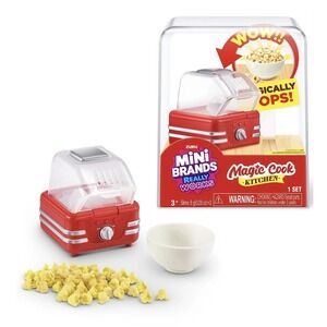 NEW RELEASE Mini Brands Magic Cook Kitchen POPCORN MACHINE REALLY POPS RTS